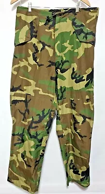 BDU Woodland Gore-Tex Camouflage Pants Military Issue Uniform ~ Small Long • $27.99