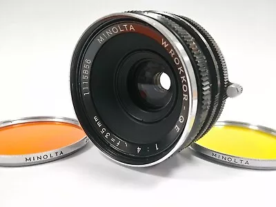 [Excellent+5] Minolta W. Rokkor-QE Wide Angle Lens 35mm F/4 W/ Filter From JAPAN • $63.99