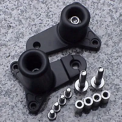 2011-2024 Suzuki GSXR600 GSXR750 GSXR 600 750 BLACK NO-CUT FRAME SLIDERS • $39.95