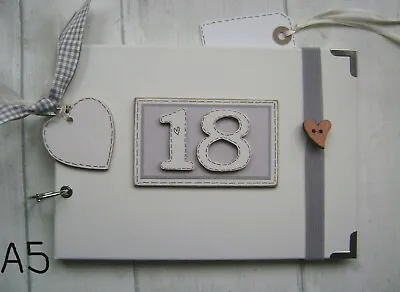 PERSONALISED 18th Birthday .A5  SIZE. . PHOTO ALBUM/SCRAPBOOK/MEMORY BOOK. • £13.99