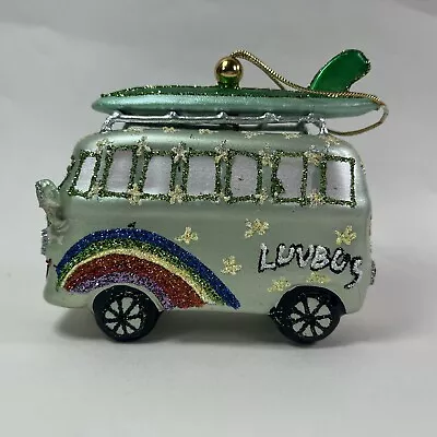 Volkswagen Van Bus With Surfing Board  Christmas Ornament ~ LUV BUGS • $6