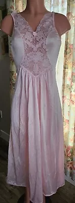 Vintage 80's Nylon Nightgown Olga Style By Avon Size S/M Pink  36  Bust • $39.99