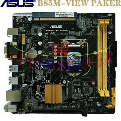 ASUS B85M-VIEW PAKER For LGA1150 Intel 4Th I7/i5/i3 CPU 21*20 B85 Micro-ATX HTPC • $91.38