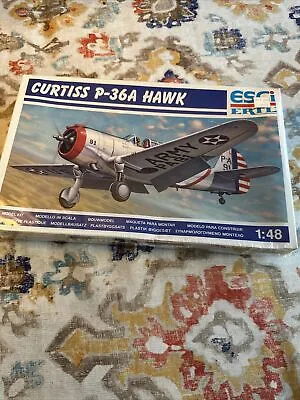 ESCI/Ertl  1/48 Scale Curtiss P-36A Hawk Factory Sealed Model Kit Brand New Rare • $20