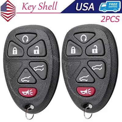 2 For Replacement Keyless Entry Remote Key Fob Shell Case 6 Button Pad OUC60270 • $8.35