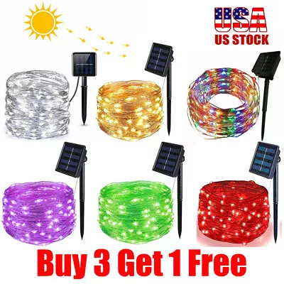 100/300 LED Solar Fairy String Light Copper Wire Outdoor Waterproof Garden Decor • $7.99