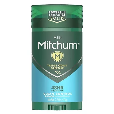 Mitchum Anti-Perspirant & Deodorant For Men Invisible Solid Clean Control 2.7 Oz • $7.99