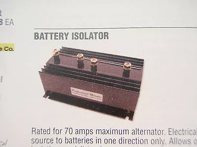 Battery Isolator 70amp 1 Alt 3 Batteries 175-01703 Promariner Marine Boat • $99.95