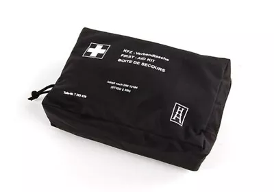 BMW Genuine Emergency First Aid Travel Kit Storage Pouch Bag Black 71107263439 • £29