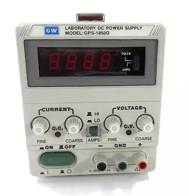 GW Laboratory DC Power Supply GPS-1850D - Free Shipping • $99.99