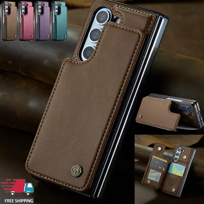 For Samsung Galaxy Z Fold 5 4 3 Shockproof Leather Wallet Card Slot Stand Case • $7.54