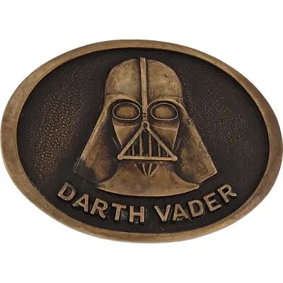 Brass Star Wars Darth Vader Jedi Han Solo Sci Fi Movie 70s Vintage Belt Buckle • $65