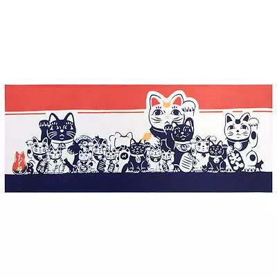 Lucky Cat Tenugui Japanese Hand Towel • £14