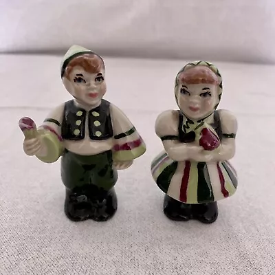 $19.99 • Buy Ceramic Arts Studio Wee Swede Boy And Girl Figurines Hard To Find 1949 USA