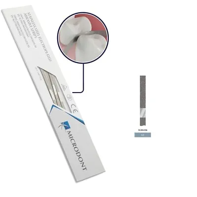 Microdont Dental Polishing Strips Stainless Steel 6 Mm Medium (2-side) 12/BOX • $14.95
