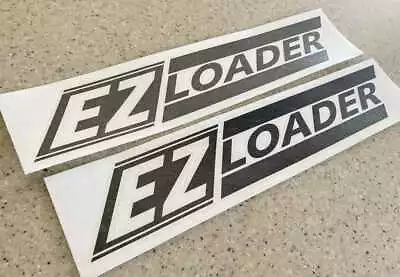 EZ Loader Vintage Boat Trailer Decal Black 2-PAK FREE SHIP + FREE Fish Decal! • $16