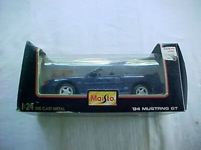 Vintage Maisto 1/24 Scale 94 Mustang GT 1994 Convertible Special Edition • $10.95