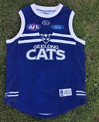 GEELONG CATS AFL ISC Mid 2000's Clash Away Guernsey Jumper Guernsey Size L • $80