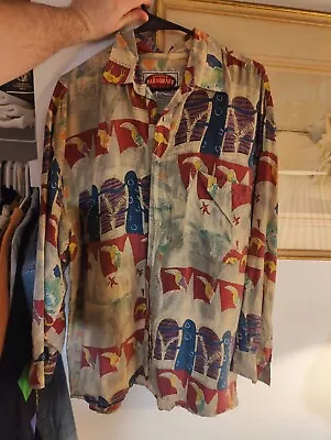 Vintage 100% Silk Shirt For Men • $20