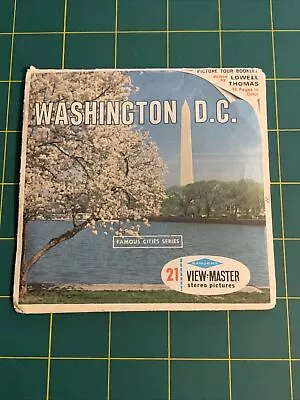 Sawyer's View-Master Washington DC 3 Reel Packet #A790 W Tour Booklet Vintage 1D • $8