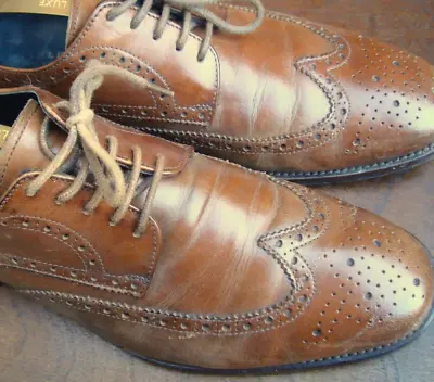 Charles Tyrwhitt Brogue Shoes Tan Brown UK 9 • £15