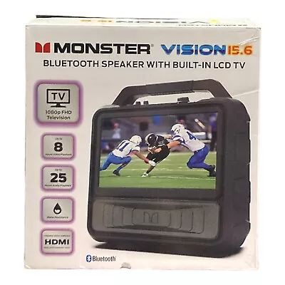 Monster Vision Bluetooth Speaker + 15.6” Tv Screen • $219.99