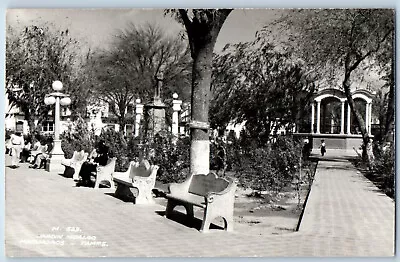 Matamoros Tamaulipas Mexico Postcard Hidalgo Garden C1950's RPPC Photo • $29.95