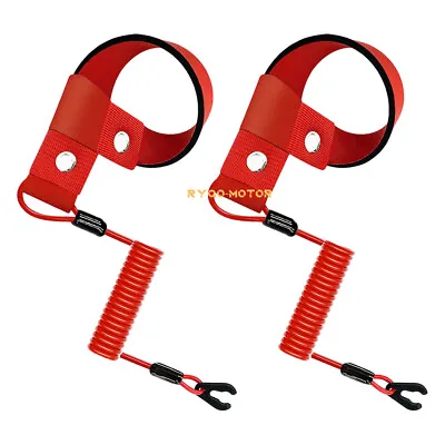 2PCS Stop Kill Safety Key Lanyard For Yamaha All Jet Ski WaveRunner WaveVenture • $4.99