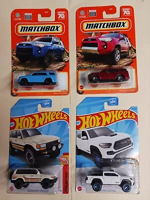 Toyota Tacoma 4 RunnerLand Cruiser Lot! 1/64  Hot Wheels/MATCHBOX  • $16.99