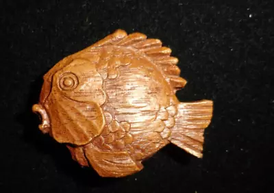 Vintage Wood Carved Fish Souvenir Grayling Michigan • $8