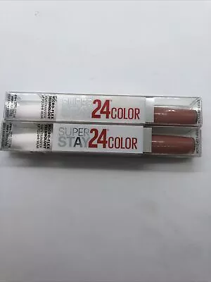 Maybelline Super Stay 24Hr Color Lipstick 235 Loaded Latte ~ Lot Of 2  • $10