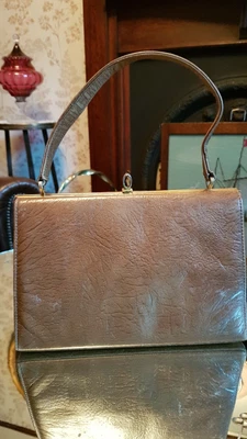 £19.99 • Buy Vintage Retro 1960s 1970s Brown  Leather Handbag Bag MacLaren 