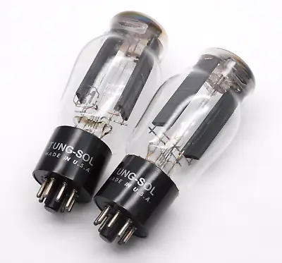 Rare Matched Pair TUNG-SOL 5U4G VT-244 Top Getter Valves Tubes Used Tested (V33) • £500
