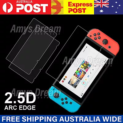 2x Nintendo Switch Tempered Glass Screen Protector For Nintendo Switch MEL • $4.33