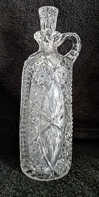 EAPG  Cambridge Wheat Sheaf Whiskey Decanter With Stopper 1910-1920 • $75.99