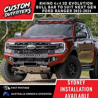 Rhino Steel Bull Bar To Suit Next Gen Ford Ranger WILDTRAK 2022-2024 V6 PLATINUM • $3550