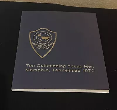 Elvis Presley Jaycees Ten Outstanding Young Men Memphis 1970 Program Book • $795