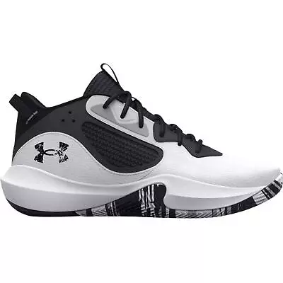 Under Armour Adult UA Lockdown 6 Basketball Shoes - White/Gray - 3025616-101 • $59.95