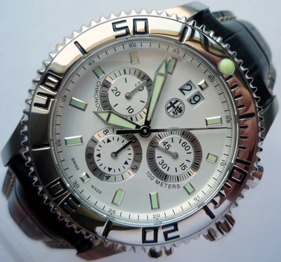 $624.68 • Buy Alfa Romeo Classic Racing Sport Car Alfisti Accessory Swiss Chronograph Watch