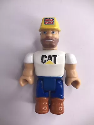 Mega Bloks CAT Construction Crew Worker Man Guy Figure Toy Blocks • $7.19