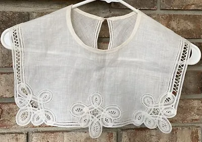 Detachable Cutwork Lace Doily Collar Cottage Core Removable Collar Off White • $11.99