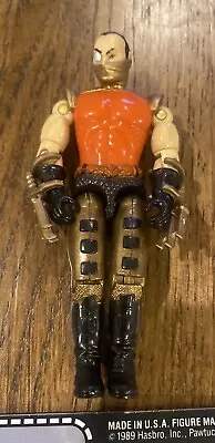 Vintage 1990 90s GI JOE Overlord Dictator Driver COBRA Figure & Card Hasbro • $24