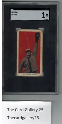 TY COBB 1910 E98 RED BACKGROUND RARE📈INVEST CARD HOF TIGERS SGC 1 Eye Appeal SP • $7999.99