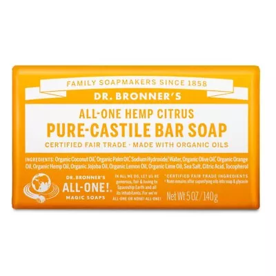 Dr Bronner's Bar Soap - Citrus Orange • $9.50