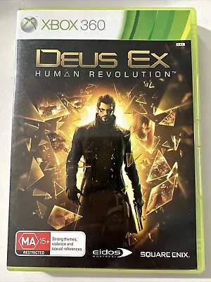 Deus Ex Human Revolution - Microsoft Xbox 360 Game Complete With Manual VGC • $10