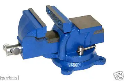 5  Bench Vise With Anvil Swivel Locking Base Table Top Clamp Heavy Duty Vice • $52.99