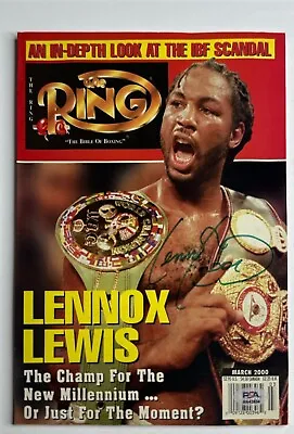 Lennox Lewis Signed The Ring Magazine PSA AN43834 • $59.96