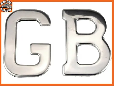 High Quality Stainless Steel Self Adhesive GB Badge Emblem CLASSIC MINI + MG  • £9.95