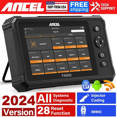 ANCEL FX9000 Automotive Full System OBD2 Scanner Car Diagnostic Tool TPMS IMMO • $255.91