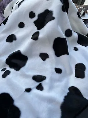 Fur Fabric Animal Print Cow Fat Quarter 50x55cm • £2.50